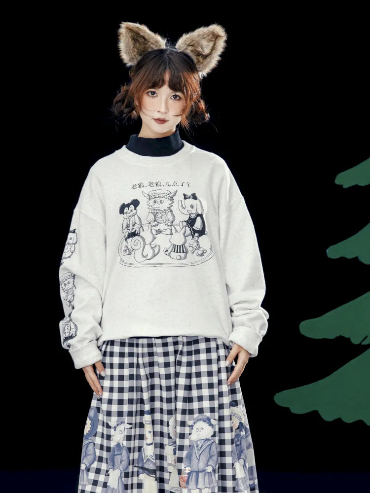 Speckled Casual Print Hoodie【s0000014157】