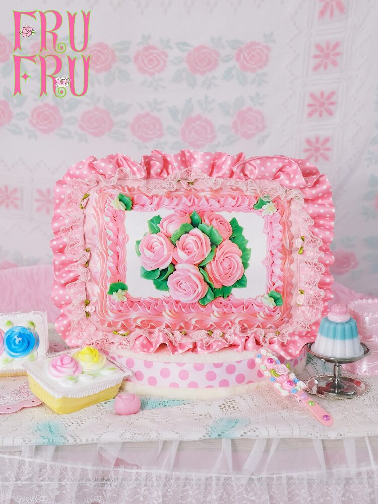 Vintage Rose Cake Crossbody Bag【s0000017758】