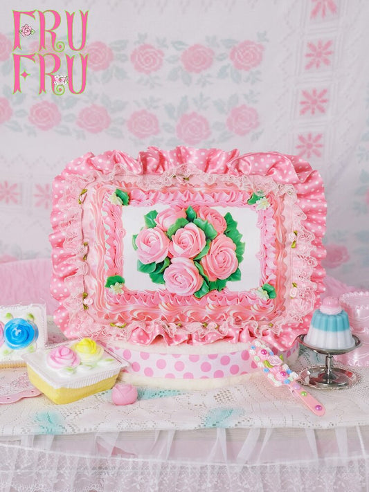 Vintage Rose Cake Crossbody Bag【s0000017758】