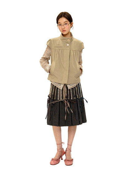 Vintage Wide Puff Sleeve Jacket【s0000016125】