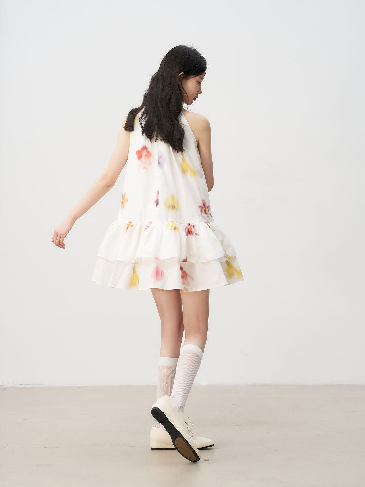 Bow Tie Hanging Neck Dress【s0000011956】