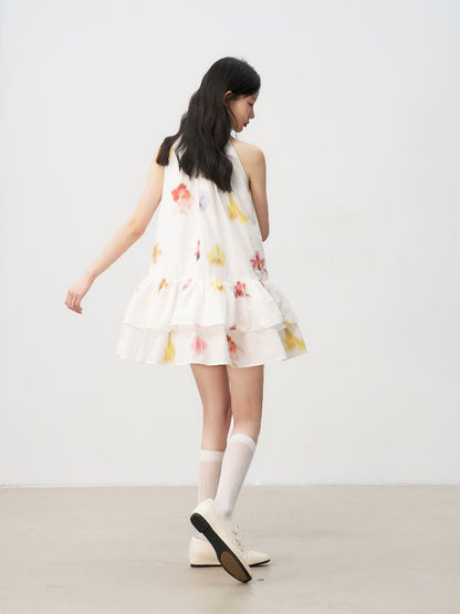 Bow Tie Hanging Neck Dress【s0000011956】
