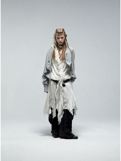 Ruffle Loose Romantic Lace Shirt【s0000011835】