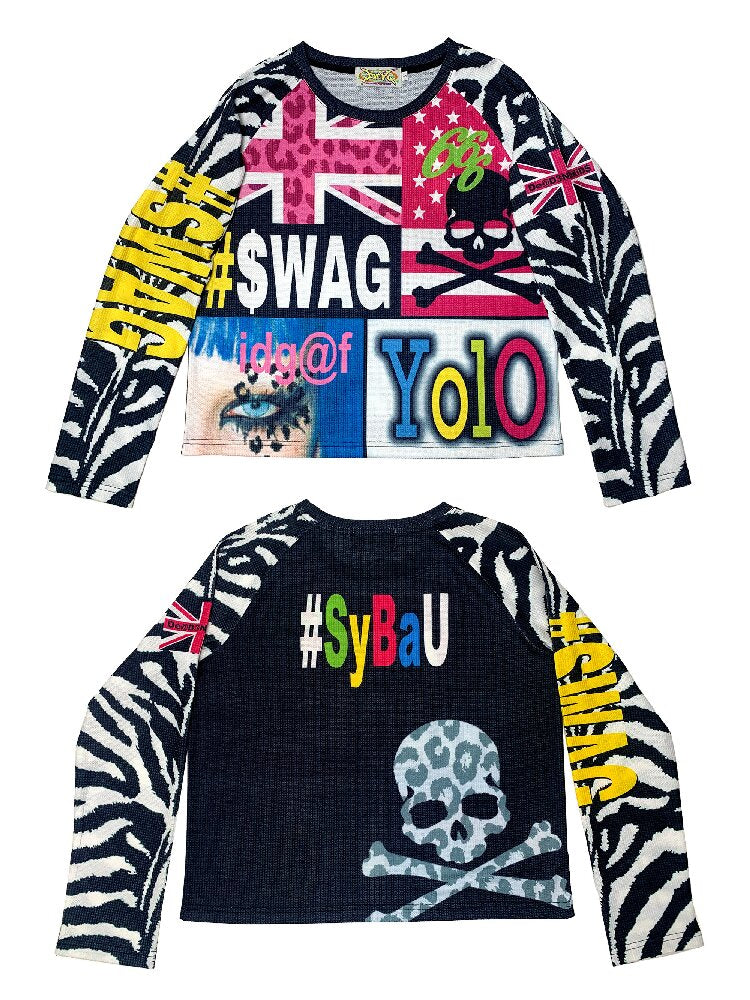 American Flag Skull Long Sleeve【s0000019127】
