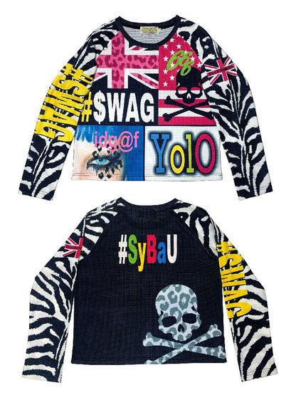 American Flag Skull Long Sleeve【s0000019127】