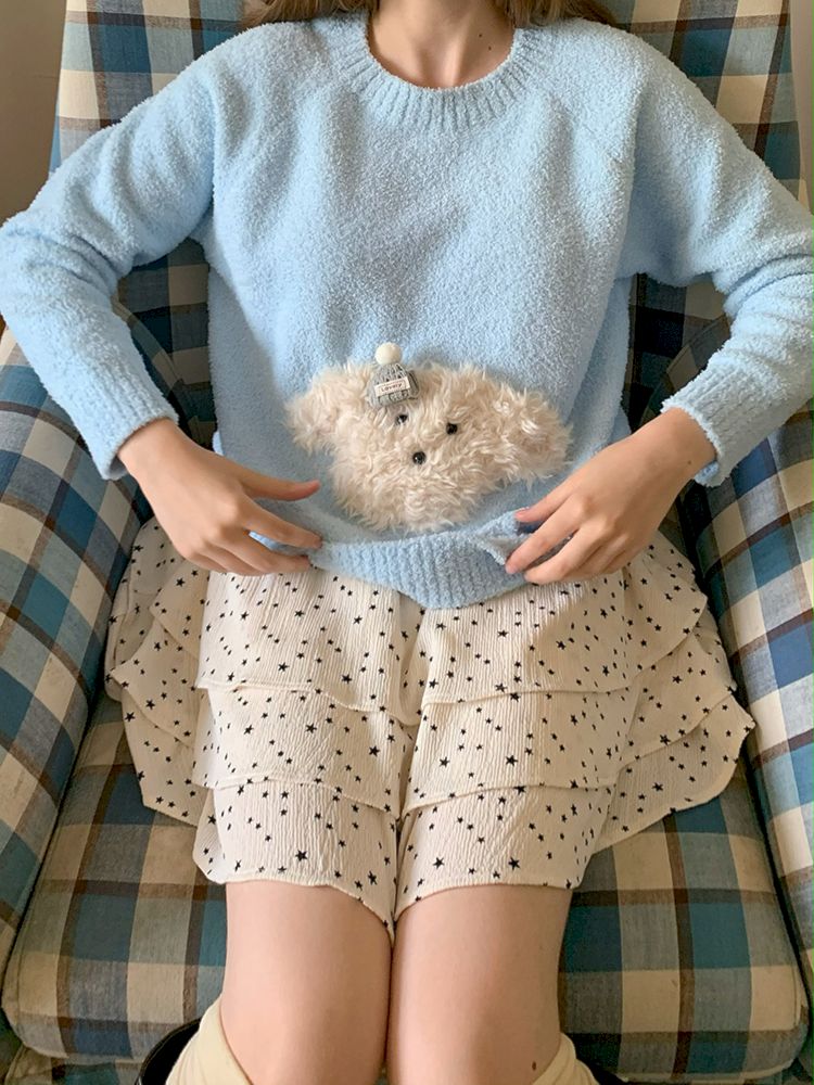 Dog Sea Salt Cheese Plush Sweater【s0000009888】