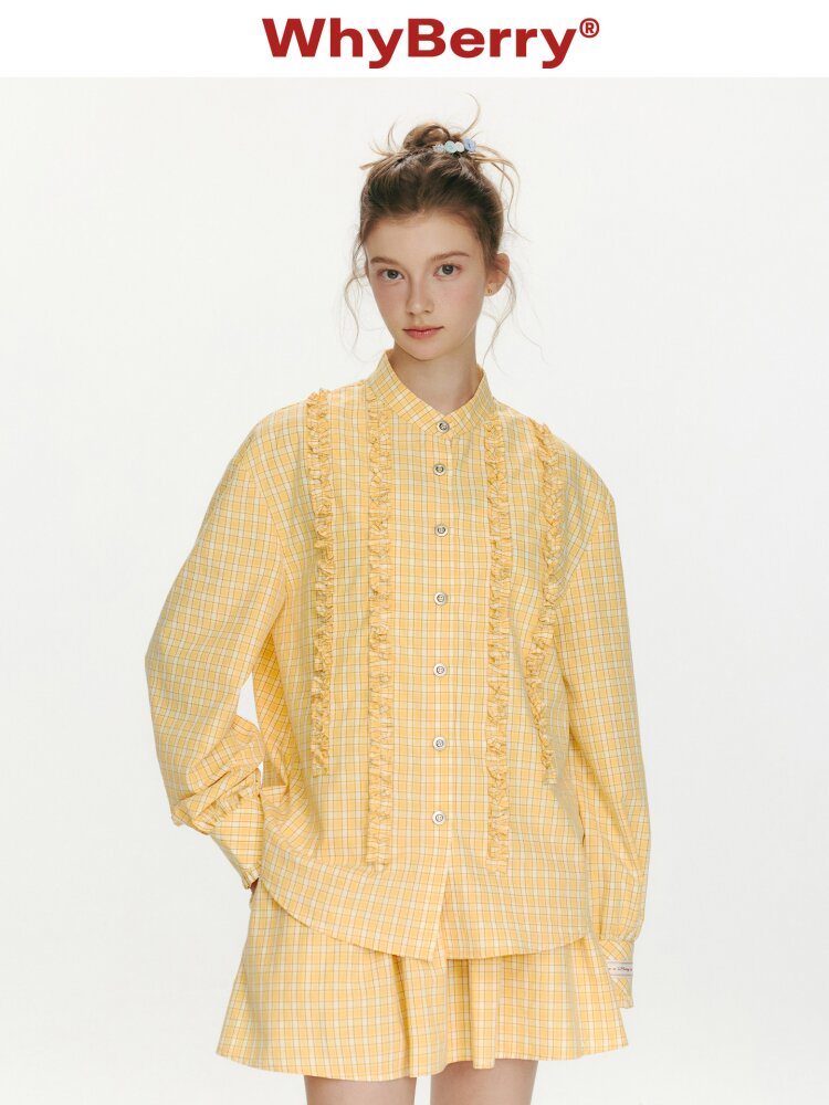 Knitted Track Fungus Edge Shirt【s0000015665】