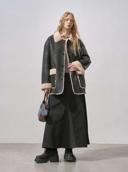 Cotton Paneled Quilted Maxi Skirt【s0000015213】