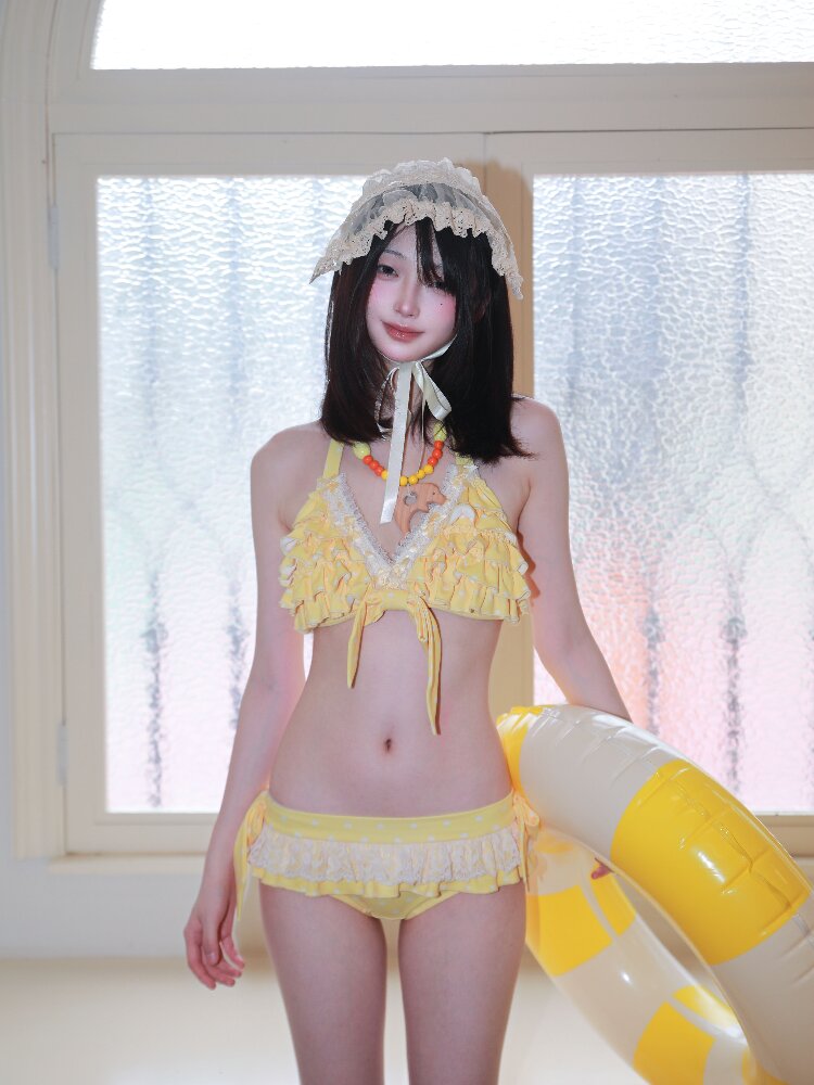 Heart-Shaped Polka Dot Bikini【s0000017521】