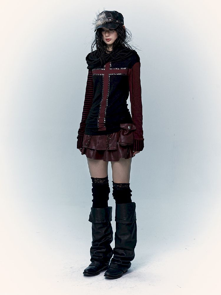 Striped Long Sleeve T-Shirt【s0000011216】