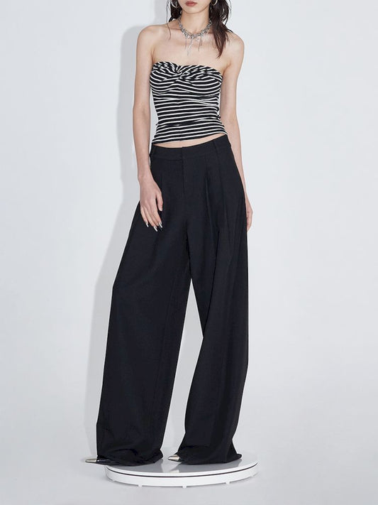 Pinch Pleat Wide Leg Suit【s0000007359】