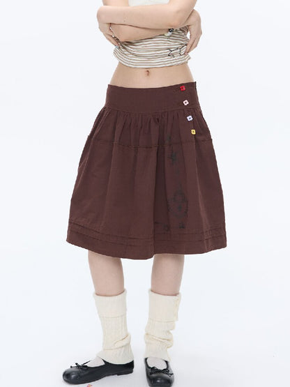 Retro Love Lock Vine Short Skirt【s0000016375】