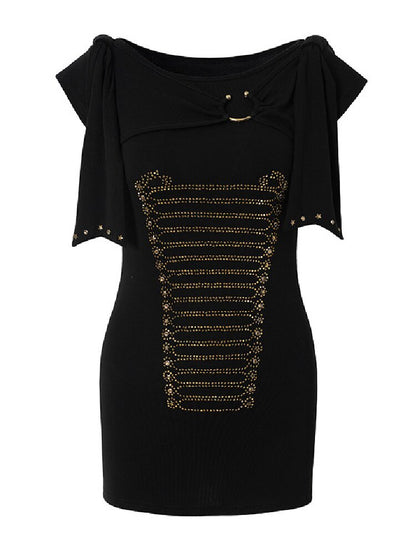 Vintage Court Knightly T-Shirt Dress【s0000017863】