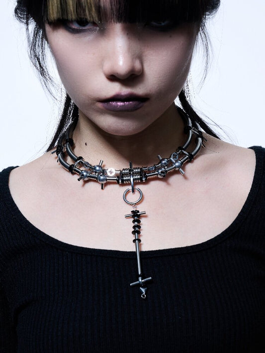 Mechanical Choker Necklace【s0000018834】