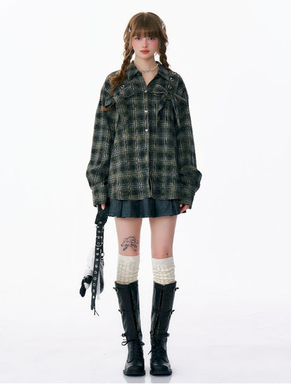 Loose Plaid Jacket【s0000012219】