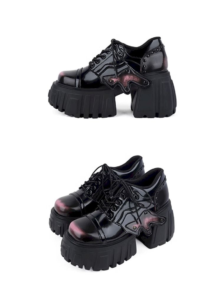 Gothic Rub Color Small Leather Shoes【s0000011703】