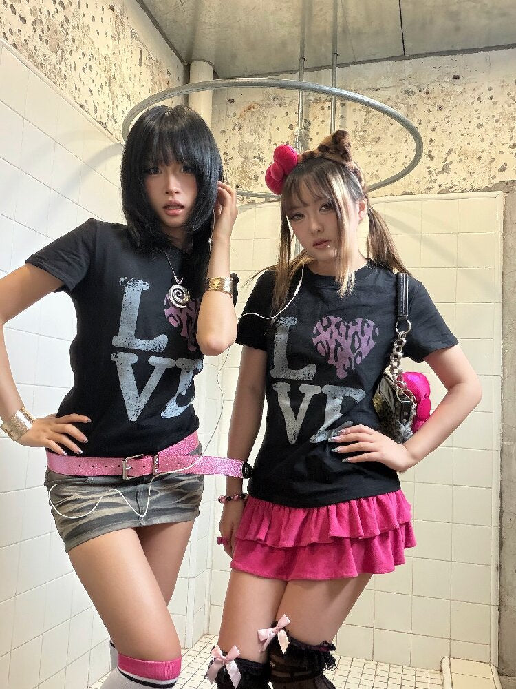 Leopard Print Love Street Tee【s0000018218】