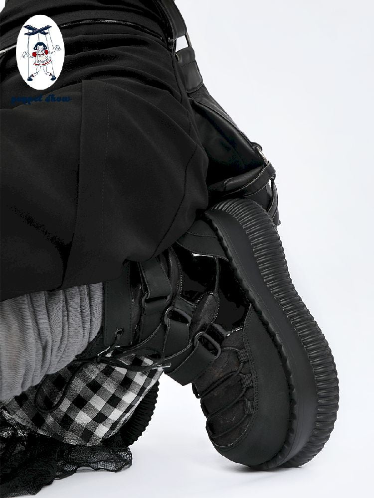 Retro Light Punk Thick Bottom Short Boots【s0000011702】