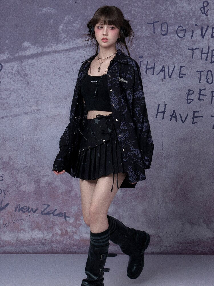 Printed Street Festival Shirt【s0000015761】