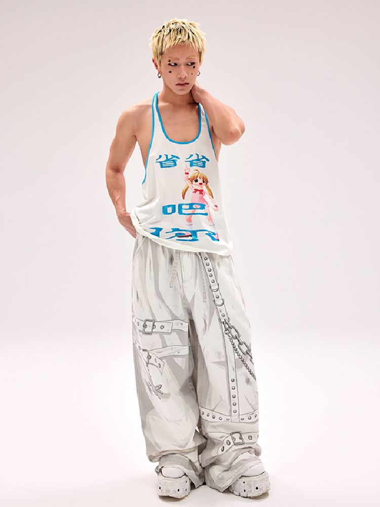 “Save It” Printed Tank Top【s0000012180】