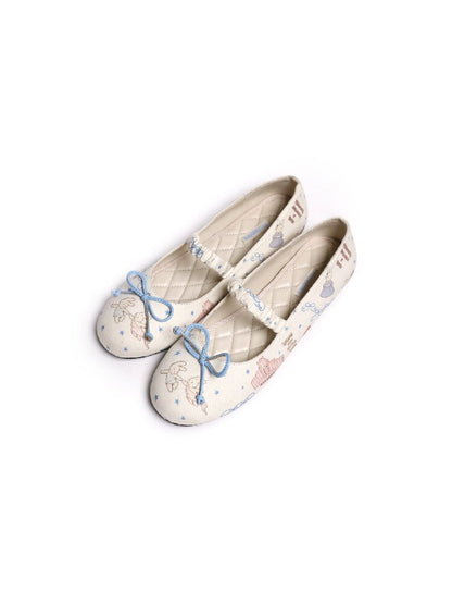 Bunny Adventure Print Ballet Shoe【s0000016128】