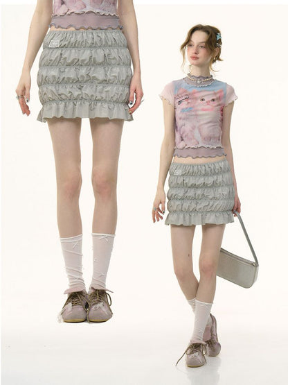 Multi-layer Cakes Package Hip Half-body Skirt【s0000012267】