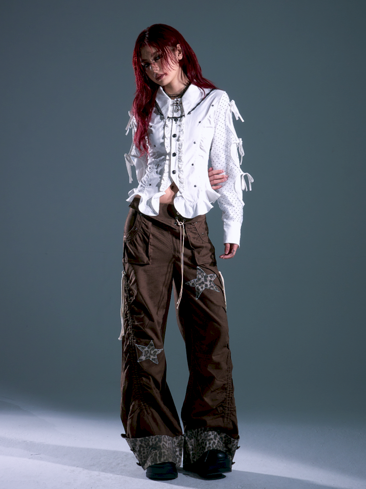 Flap Loose Casual Wide Leg Pants【s0000013691】