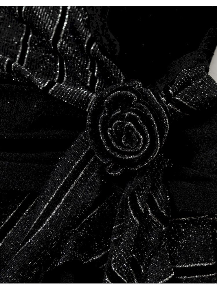 Stacked Neck One-Shoulder Dress【s0000013475】