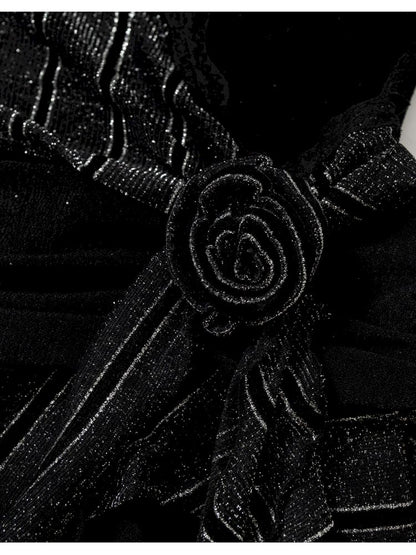 Stacked Neck One-Shoulder Dress【s0000013475】