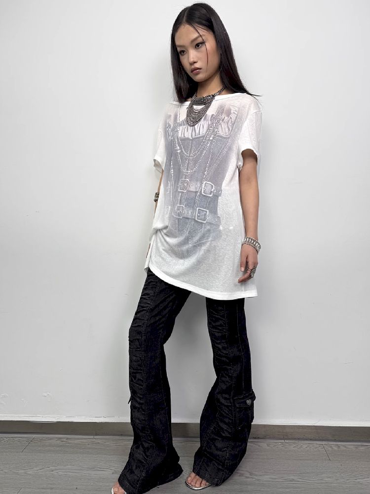 Knot Shape Short Sleeve T-shirt【s0000012212】