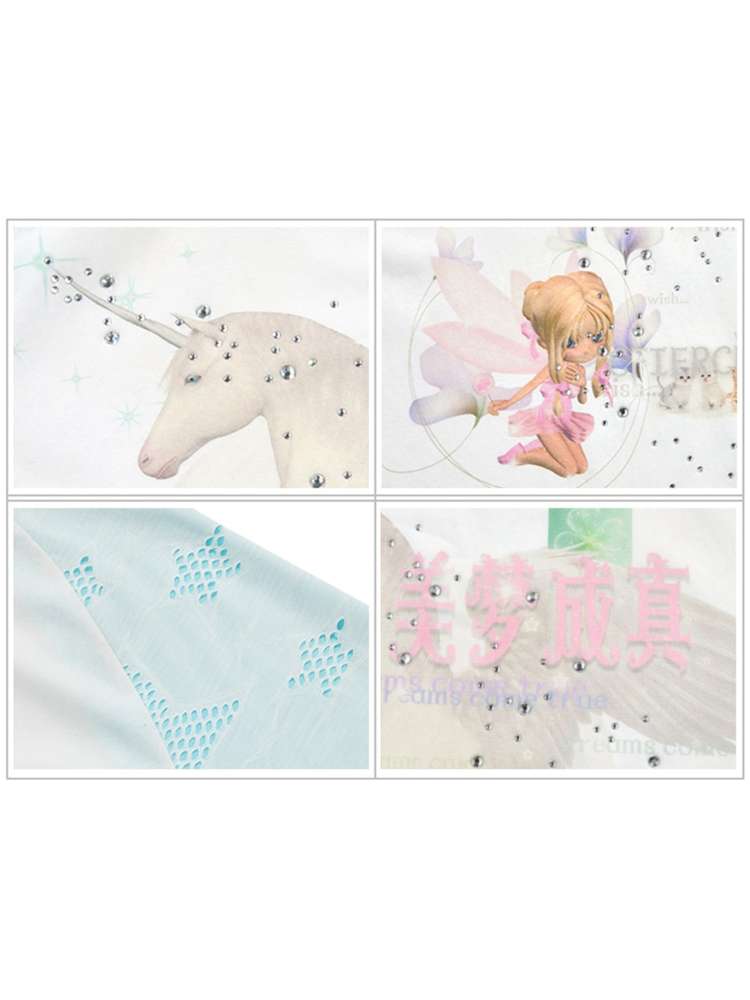 Horse Unicorn Raglan Sleeved Top【s0000015386】