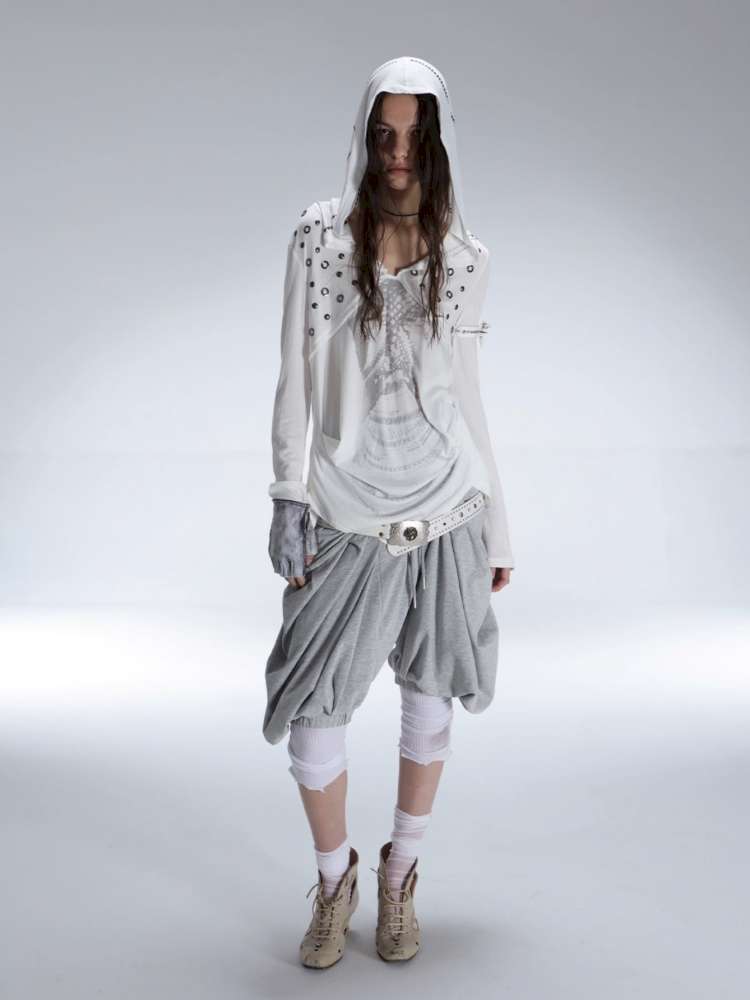 Armor Hooded Drape Lightweight T-Shirt【s0000014715】