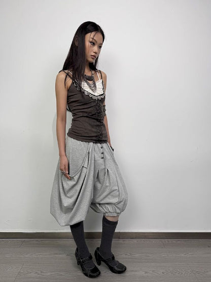 Haren Lantern Five Points Skirt Pants【s0000012209】