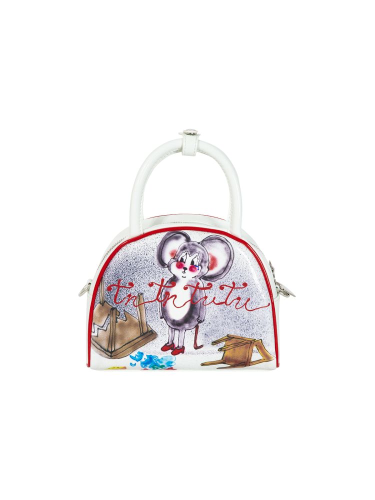 Small mouse microfiber leather handbag【s0000012826】