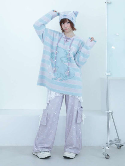 Dream Core Lace Straight Sweatpants【s0000014695】