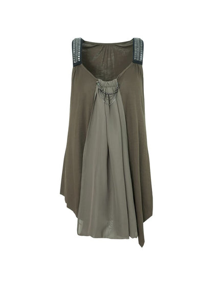 Loose A-line Y-shaped Doll Tank Top【s0000012711】