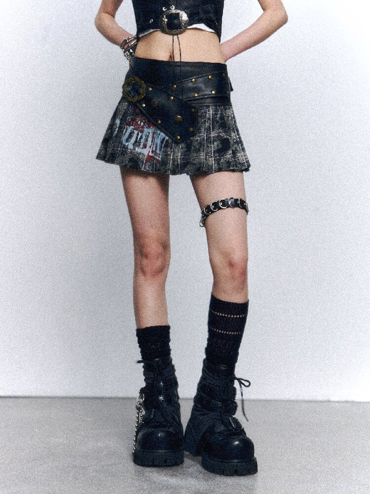 Punk Rock Plaid Skirt【s0000015966】