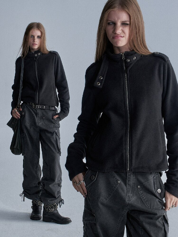 Three Color Fleece Loose Jacket【s0000018473】