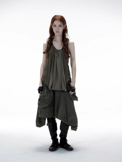 Loose A-line Y-shaped Doll Tank Top【s0000012711】