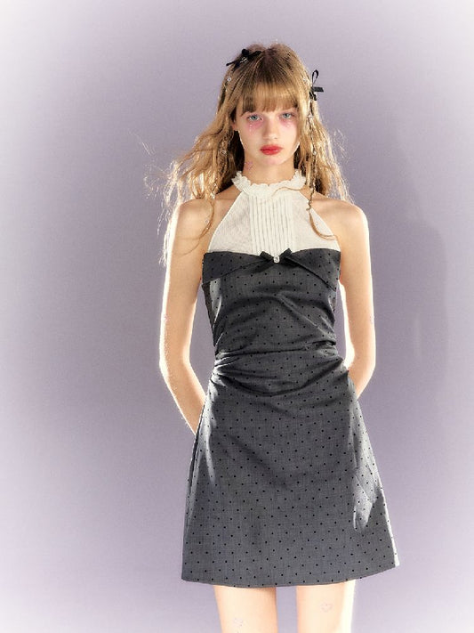 Pokadot T Hungin G Neck Waiste D Chight Chiffon D Rets [S0000009311]