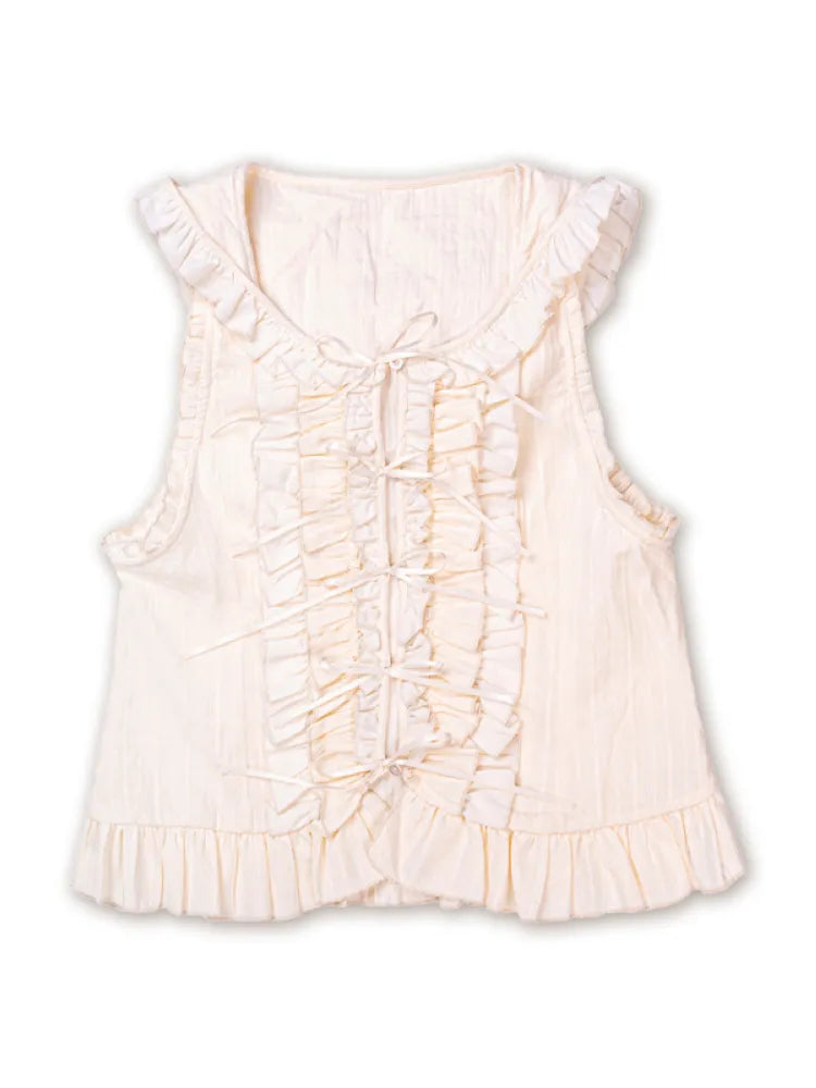 Embroidered Floral Headpiece Vest【s0000013934】