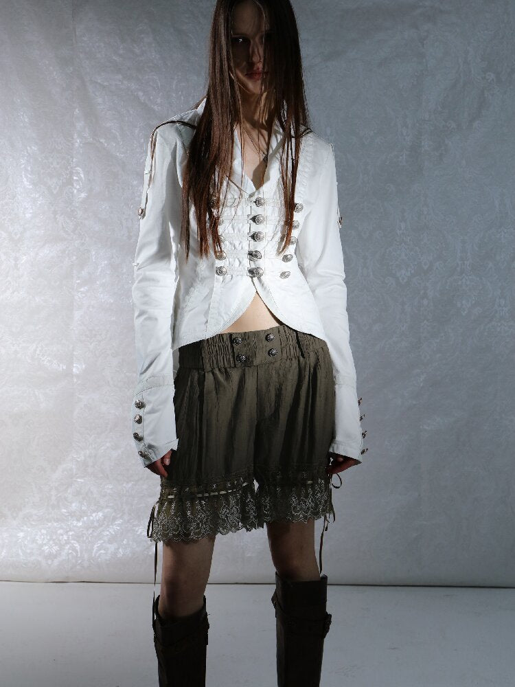 Washed Cotton Napoleon Jacket【s0000015909】