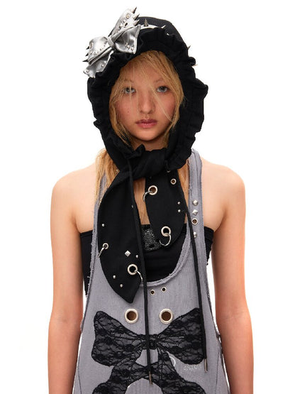Rivet Bow Rabbit Ear Hat【s0000016933】