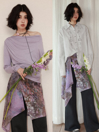 Twilight Printed Bell Bottoms【s0000015456】
