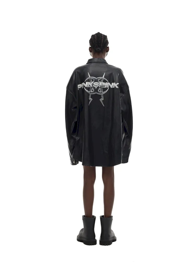 Mirror Concept PU Leather Jacket【s0000014002】