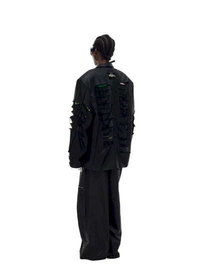 Oversized Silhouette Leather Blazer【s0000014003】