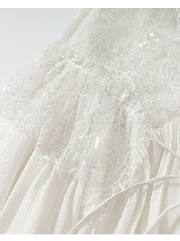 Dreamy Heiress Lace Chiffon Dress【s0000017984】