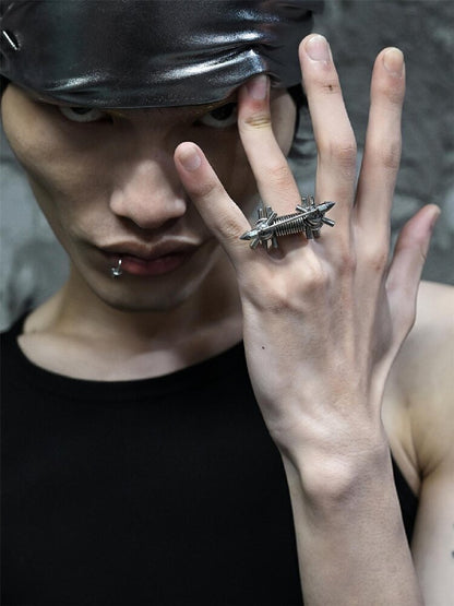 Hardcore Punk Mechanical Open Ring【s0000018872】
