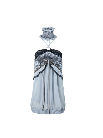 Vacation Halter Plunge Top【s0000012208】