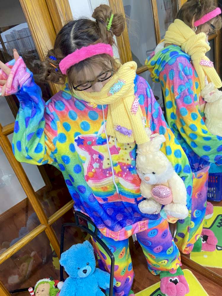 Goose Yellow Knitted Warm Cute Scarf【s0000014867】